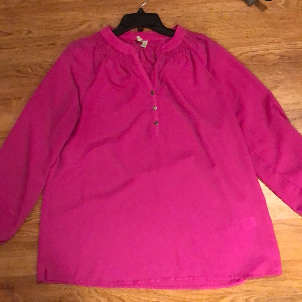 Silk pink blouse